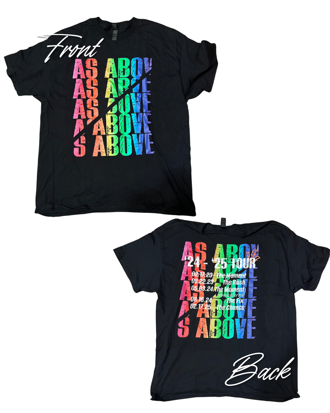 PRIDE As Above band tee