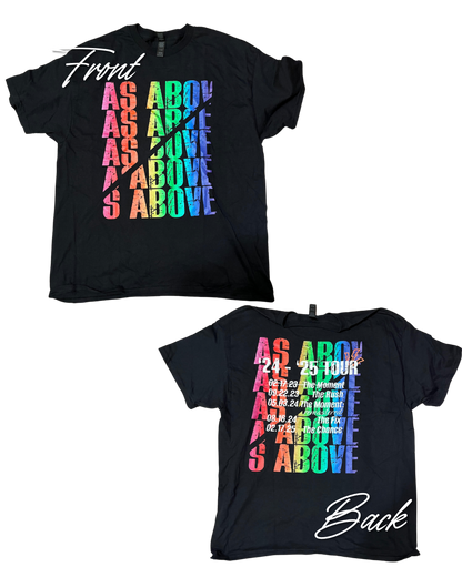 PRIDE As Above band tee